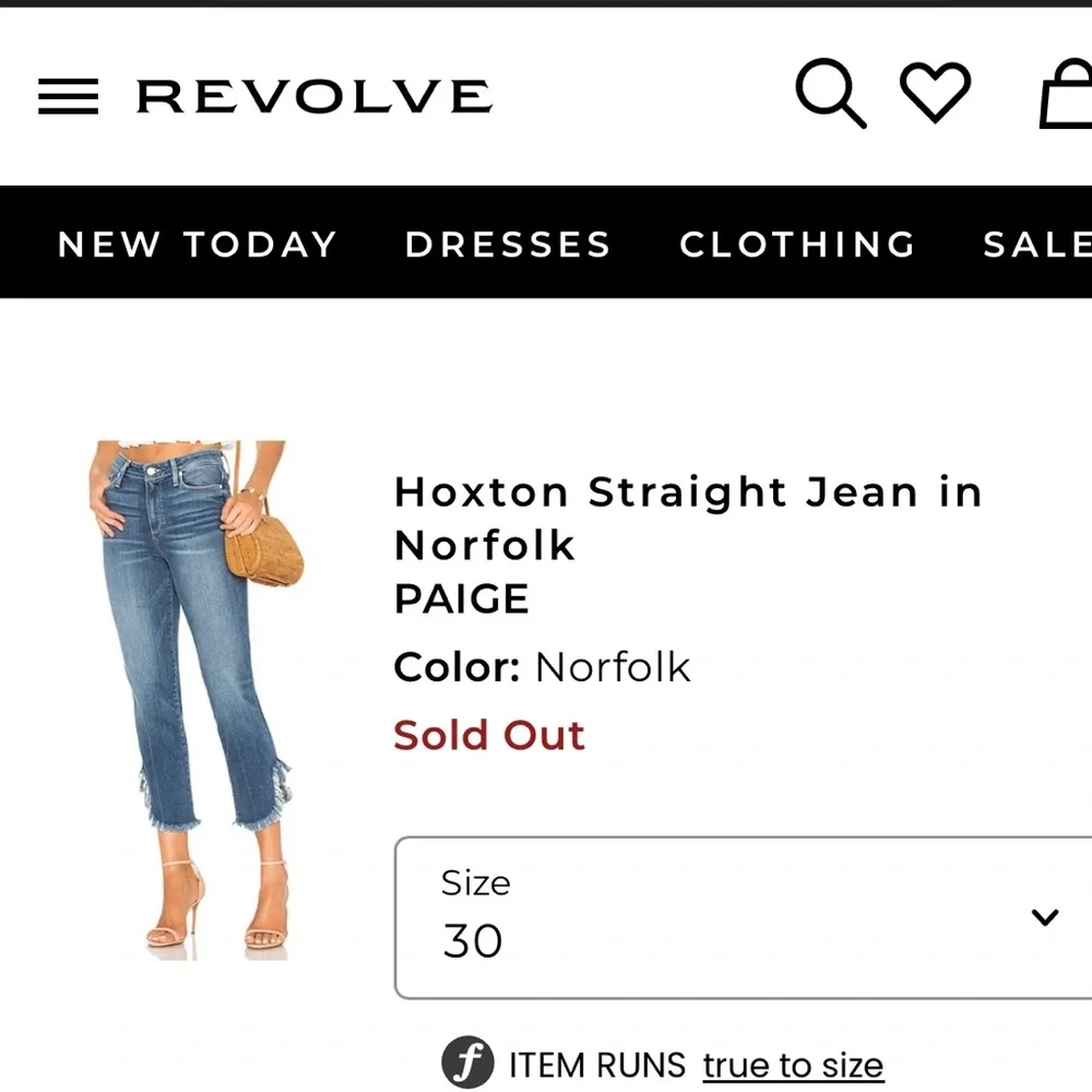 PAIGE: Hoxton Straight Ankle denim Norfolk Jeans cropped asymmetrical women’s 30 - Picture 11 of 11